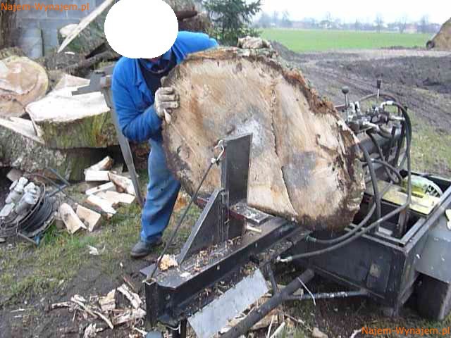 wynajem Łuparka hydrauliczna wynajmę  300 klocków /h