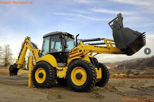 WYNAJMĘ KOPARKO-ŁADOWARKĘ NEW HOLAND WRAZ Z OPERATOREM  