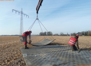 Wynajem wypożyczenie systemu ochrony podłoża, dróg tymczasowych