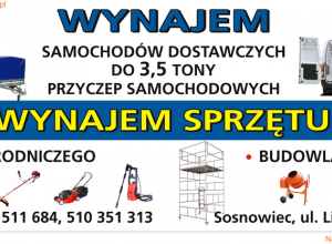 Wynajem Kosiarki Kosy spalinowa Śląsk