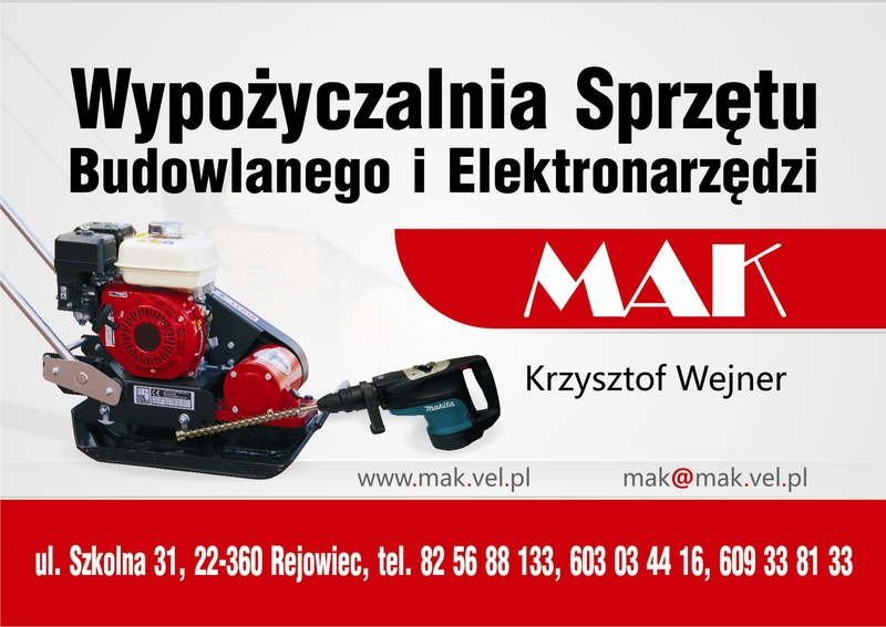 Wynajem sprzętu budowlanego i elektronarzedzi