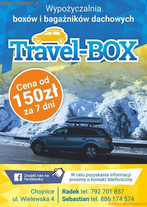 Wypożyczalnia bagażników i boxów dachowych Travel-BOX